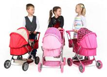 Baby Mix Doll Stroller Viola Art.19772 Pink Leļļu rati