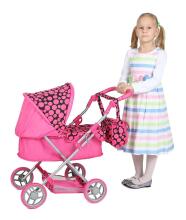 Baby Mix Doll Stroller Viola Art.19772 Pink Leļļu rati