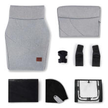 KinderKraft Everyday 2 in1 Art.KSEVER00LGR2000 Light Grey  Universālie rati 2 in1