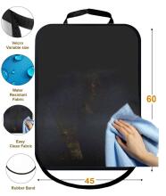 La bebe™ Car Seat Protector Eco Leather Art.135906 Grafit Aizsargpārvalks autosēdeklim