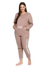 Doctornap Sweatshirt Art.DRS.4262 Beige Sporta džemperis  grūtniecēm/barošanai