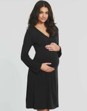 La Bebe™ Nursing Cotton Dress Donna Art.135984 Jade Pirms/Pēc dzemdību kleita/halāts