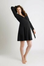 La Bebe™ Nursing Cotton Dress Donna Art.135984 Jade Невероятно комфортное платье/халатик для будущих и кормящих