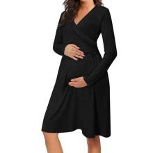 La Bebe™ Nursing Cotton Dress Donna Art.135984 Jade Pirms/Pēc dzemdību kleita/halāts