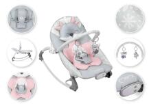 Momi Bouncer Luis Art.BULE00016 Pink Modern rocking chair with music and vibration