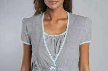Italian Fashion Carlina Art.135991 Melange/Blue Grūtnieču/barošanas naktskrekls ar īsajām piedurknēm