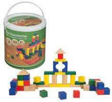 Idena Wooden Blocks  Art.40030 Koka klucīši spainī,100 gab