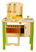 Idena Wooden Kitchen  Art.4100071 Деревянная кухня с аксессуарами