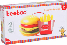 Beeboo Wooden Burger  Art.45009009 Игровой набор из дерева Бургер