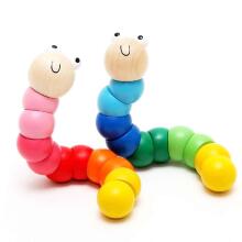 Kids Krafts Majigg Woody The Worm Art.WD224 Attīstoša koka rotaļlieta Tārpiņš