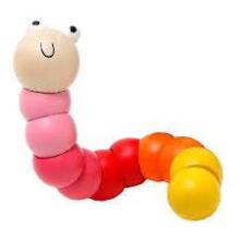 Kids Krafts Majigg Woody The Worm Art.WD224 Attīstoša koka rotaļlieta Tārpiņš
