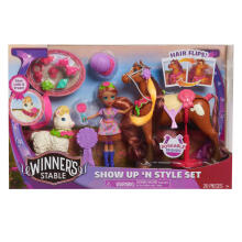 WINNERS STABLE komplekts ar zirgu stila aksesuāriem Show Up N Style, 53180