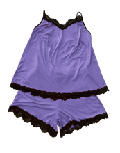 La bebe™ Maternity Cotton Art.137581 Violet Nakts krekliņs + šortii barošanai