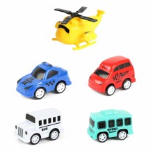 Toi Toys  Cars Art.4100073 Mašīnas komplekts,5 gab