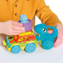 TOMY automašīnu komplekts ar dinozauru Chase & Roll Raptors, E73251