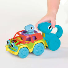 TOMY automašīnu komplekts ar dinozauru Chase & Roll Raptors, E73251