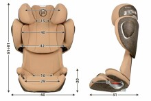 Cybex Solution Z i-Fix  Black Bērnu autokrēsls (15-36kg)