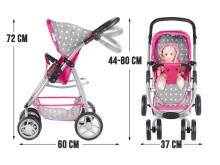 Safety Kid Doll Stroller 4 in 1 Art.KP0300S  leļļu rati
