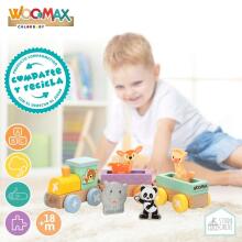Woomax Wood Train Art.46455 Koka vilciens