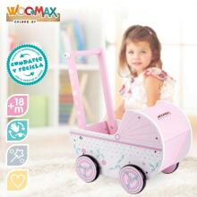 Woomax Doll Pram Art.46475 Koka ratiņi lellēm