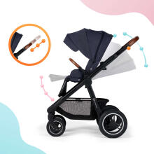 KinderKraft Everyday 2 in1 Art.KSEVER00DEN3000 Denim  Universālie rati 2 in1