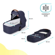KinderKraft Everyday 2 in1 Art.KSEVER00DEN3000 Denim  Universālie rati 2 in1