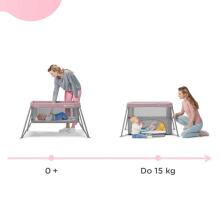 KinderKraft Movi  Art.KCMOVI00PNK0000 Pink Дорожная кроватка - манеж