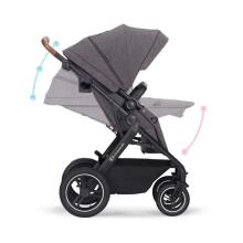 KinderKraft B-Tour 3 in1 Art.KSBTOU00DGR3000 Dark Grey Universālie rati 3 in1