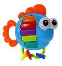 BabyMix Rattle Musical Fish Art.45816  Музыкальная развивающая погремушка
