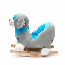 BabyMix Rocking Dog Chair Art.46443 Mīksts šūpuļzirdziņš ar muguriņas atbalstu (Šupuļzirgs)