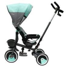 Babymix Relax 360° Art.44985 Bērnu trīsritenis ar rokturi un jumtiņu 5 vienā