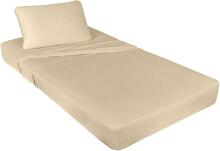 Carbotex Jersey Sheet 160x200cm Art.PJ160-CAR-MMT31 Beige простынь на резиночке 160x200cм