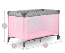 Momi Belove Art.LOZE00016 Pink  Bērnu manēža ceļojumu gulta/gultiņa