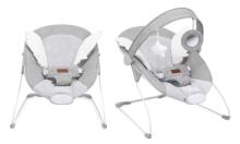 Momi Bouncer Tuli  Art.BULE00021 Wings Grey   Modern rocking chair with music and vibration