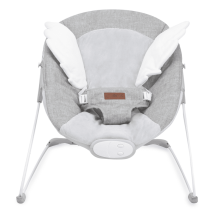 Momi Bouncer Tuli  Art.BULE00021 Wings Grey   Modern rocking chair with music and vibration