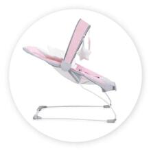 Momi Bouncer Tuli  Art.BULE00020 Wings Pink  Modern rocking chair with music and vibration