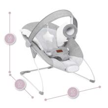 Momi Bouncer Tuli  Art.BULE00020 Wings Pink  Modern rocking chair with music and vibration