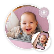 Momi Bouncer Tuli  Art.BULE00020 Wings Pink  Modern rocking chair with music and vibration