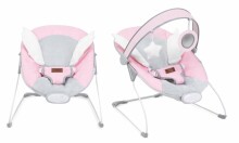 Momi Bouncer Tuli  Art.BULE00020 Wings Pink  Modern rocking chair with music and vibration