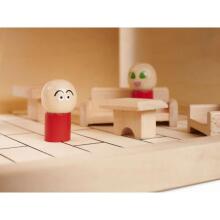 Ikonka DollHouse Art.KX6486_1   Деревянный кукольный домик Монтессори, 40см