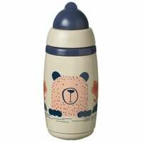 TOMMEE TIPPEE thermos-krūzīte INSULATED STRAW 266ml, 12m+, grey, 447824