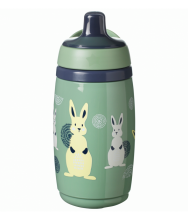 TOMMEE TIPPEE  INSULATED SPORTEE Art.447820 greeen Бутылочка 12m+, 266ml