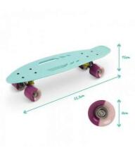 Qkids Galaxy Penny Board Art.DESK00005 Light Blue  Детская роликовая доска (Скейтборд)