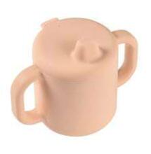 Beaba Silicone Cup Art.913525 Pink Silikona mācību krūze ar rokturiem, 170ml