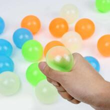 Sticky Ball Art.139895 Lipīgās bumbiņas ar gaismas effektiem (1.gab), diametrs 5 cm