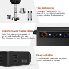 180 W 12 V / 24 V auto cigarešu degļa slots sadalītājs
