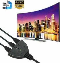 HDMI HUB, 3 kontaktligzdas