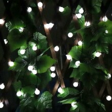 100 LED Ziemassvētku vītnes burbuļi, garums 11m., Aukstā gaisma, 2022 G