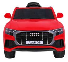 Bērnu vienvietīgs elektriskā automašīna Audi Q8, sarkans
