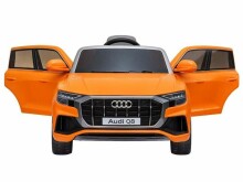 Bērnu vienvietīgs elektriskā automašīna Audi Q8, oranžs